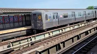 R68A N Train Arriving And Departing Fort Hamilton Parkway On West End Line