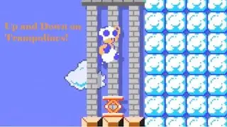 Up and Down on Trampolines! - Super Mario Maker 2