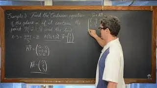 Equation of a Plane Containing a Point and Line