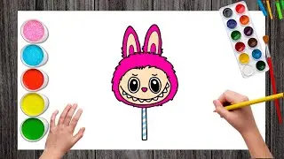How to Draw a Cute Labubu Lollipop | Labubu Drawing | Labubu Lollipop Drawing 