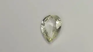 2.989 Carat Yellow Sapphire Pear 10.94 x 8.02 mm Heated Loose Stone