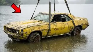Restoring a RARE 1969 Chevrolet Camaro SS found underwater for for decades