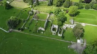 Jervaulx Abbey  Yorkshire Dales Drone