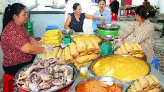 Hiếm hoi lò bánh tét khủng nhất gói dùng lá ngót tạo màu đẹp tự nhiên, ngon rẻ để lâu không thiêu