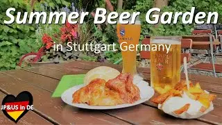 【Stuttgartドイツ】🇩🇪Summer Beer Garden in Stuttgart Germany / Chicken Festival / Germany Vlog