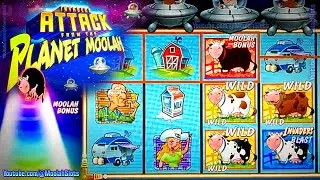 PLAYING EXTRA CREDIT on Invaders Attack From the Planet Moolah!!! CASINO SLOT
