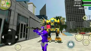 Iron Super Rope Hero - Gangster Crime City #1 - Best Android Gameplay