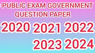 10 MATHS PUBLIC EXAM Govt question paper 2020,2021,2022,2023,2024