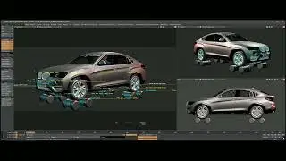 X4 #lightwave #bullet  PHYSICS / REAL TIME WHEEL DEFORMATION