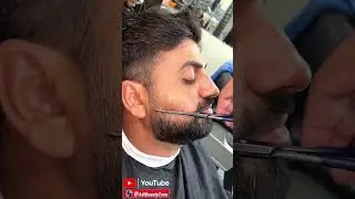 Beard Line Tricks For scissor ✂️ #adi #barber #beard #skincare #viral