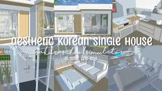 ꣖ ‎ ‎ֹ ‎ִ☁️ Aesthetic Korean Single House ♡ 「 id save and edit 」 sakura school simulator〣﹢ֹ