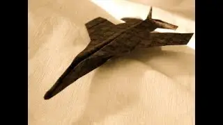 Origami - sleek jet (tutorial)