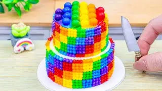 Mini Rainbow Cake Recipe Ideas🌈🍫Stunning Rainbow Cake Decoration Ideas