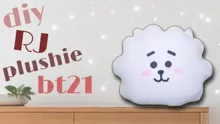 diy bt21 RJ pillow💜|| diy BTS room decor || c4crafty
