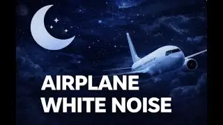 Airplane White Noise 🌙 | Black Screen | Inside Plane Sounds for Deep Sleep & Peaceful Sleep