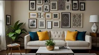 Rental Friendly Living Room Wall Decor Ideas (No Drilling)