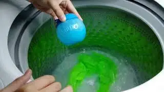 Trying out the downy ball!