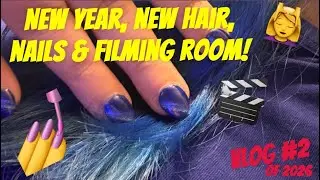 WEEKLY VLOG #2: New Year New Filming Space + Redyeing My Hair Blue!
