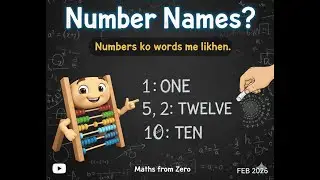 Number Names in English | Basic Maths for Beginners | Maths from Zero