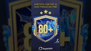 6PM TOTS CONTENT IN 60 SECONDS #shorts #fifa23 #tots