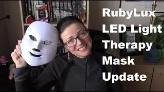 RubyLux LED Light Therapy Mask Testing on Rosacea Update | Rosy JulieBC