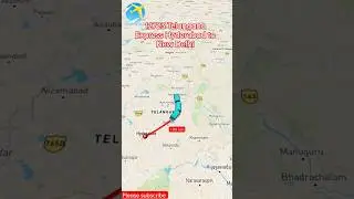 12723 Telangana Express Hyderabad to New Delhi Train route 🚂 sab subscribe karo na 🧐