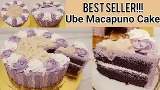 UBE MACAPUNO CAKE | Easy Cake Decoration Tutorial | AJoyfulChef