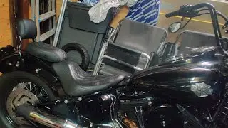 Abnehmbare Sissybar auf HD FLS Slim montieren