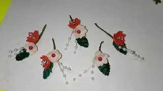 #weddingbrooches #boutonniere # family flowers .simple foam sheet brooches for wedding.