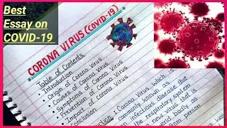 Essay on Corona virus (COVID-19) in English | COVID-19 (corona virus) essay | essay writing |