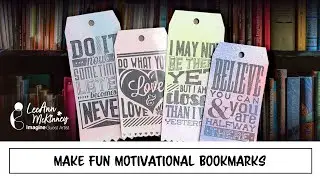 Make Fun Motivational Bookmarks using Fireworks! Shimmery Craft Spray