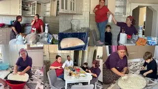 ACİL ABAM ANAMIN İMDADINA YESTİSTİ🏠YENİ MUTFAĞI YERLEŞTİRDİ✅İLK KEZ FIRIN DENEDİK💯KÖMEC EKMEĞİ