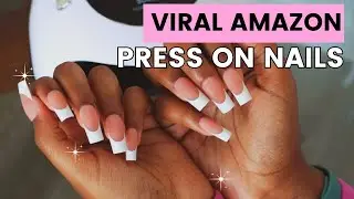 Trying the Viral Amazon Btartbox Press On Nails | How to Apply Press On Nails