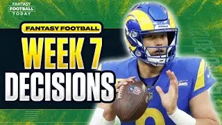 Week 7 Start or Sit Decisions You Can't Afford to Miss! Stafford, Goff, Waller, Pollard, & More!