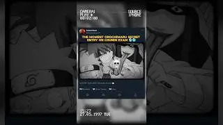 The moment orochimaru secret entry on chuni exam 🥶🥶 #naruto #anime #trending #ytshorts #freerista