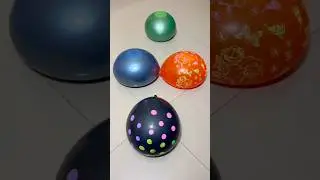 Reverse Popping 4 Big Water Balloon Orbeez ASMR Satisfying