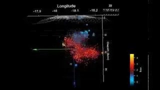 El Hierro earthquakes 02/09/12 mbLg in color and size