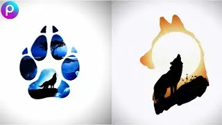 Pics Art | Pics Art Double exposure Wolf | Editing Photo