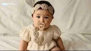 How to Make a Very Simple Crochet Pacifier Holder and Hair Band 💰#sell #make money #crochet