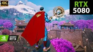 RTX 5080 - Fortnite NEW Update (4K HDR 60FPS) SuperMan Skin Gameplay |  DSLL 4 Ray Tracing-ON