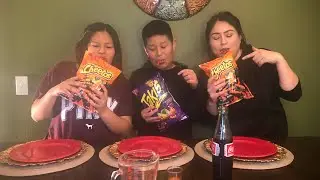 HOT CHEETOS AND TAKIS CHALLENGE (LOSER DRINKS TAPATIO