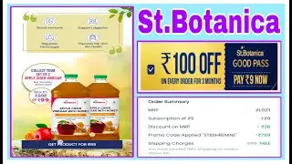 loot offer today 🔥 st.botanica free survey 💥 st botanica apple cider vinegar pack of 2 only 99/-