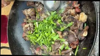 Cooking goat meat FROM RAW 😍😍