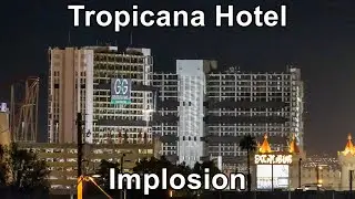 Tropicana Hotel and Casino Implosion - From Far Away!