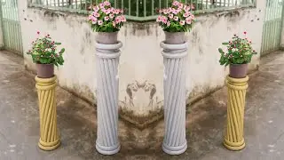 Recycling PVC pipes & Pool Noodle into Planter pots for Garden