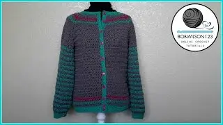 Adult Crochet Cardigan Part 2 of 3