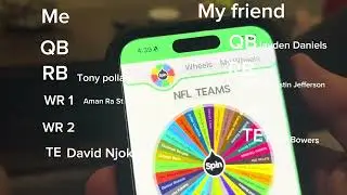Me vs my friend who can build a better NFL team ￼