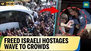 Israeli Hostages Return Home, Wave to Crowds After Release Under U.S.-Brokered Deal | N18G | 4K