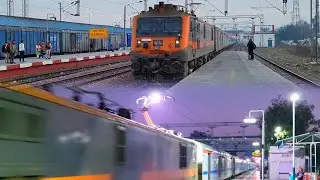 AMRIT-BHARAT WAP-7 DOUBLE ACTION 12013 NEW DELHI-AMRITSAR 12005 NEW DELHI-KALKA SHATABDI EXPRESS