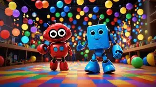 Three Toy Robots Go Beep Beep Bop | Fun Kids Song | Nursery Rhymes and Baby Songs
